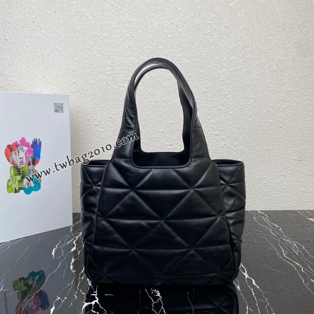 Prada專櫃新款手提購物袋 1BG450 普拉達羊皮中號購物袋流浪包 csp1691
